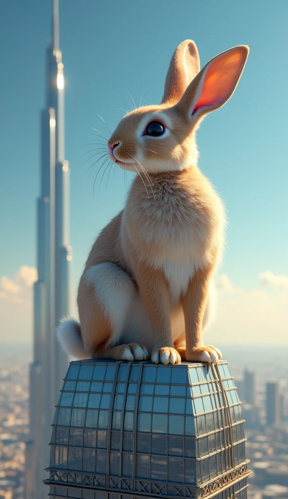 The rabbit on the top of Burj Khalifa