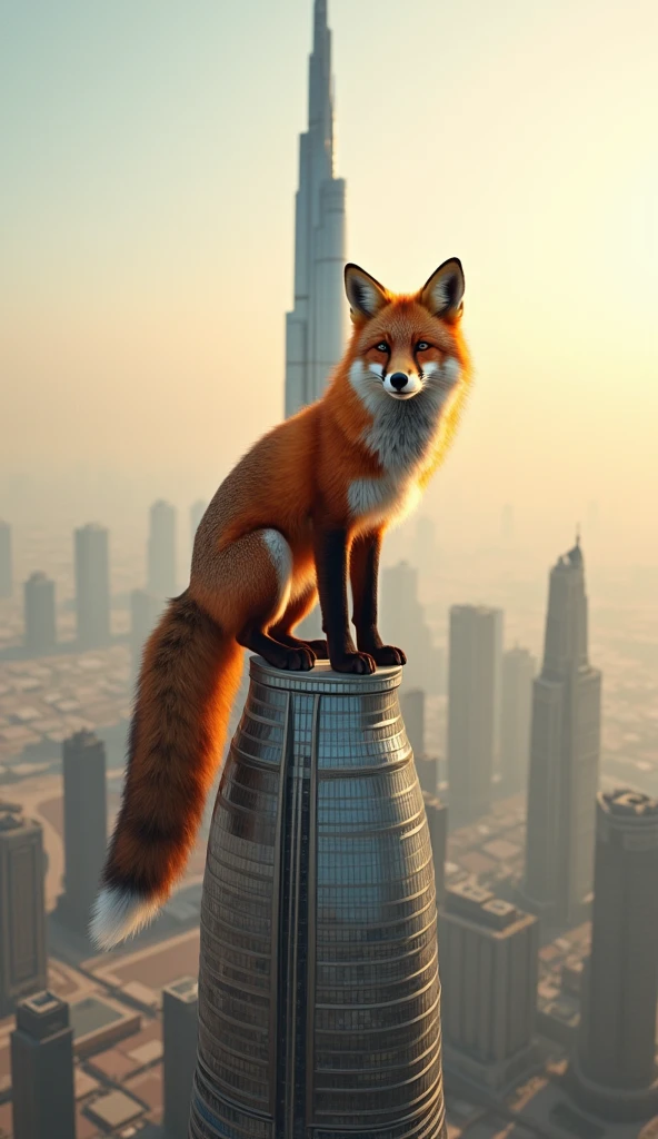 The fox on the top of Burj Khalifa