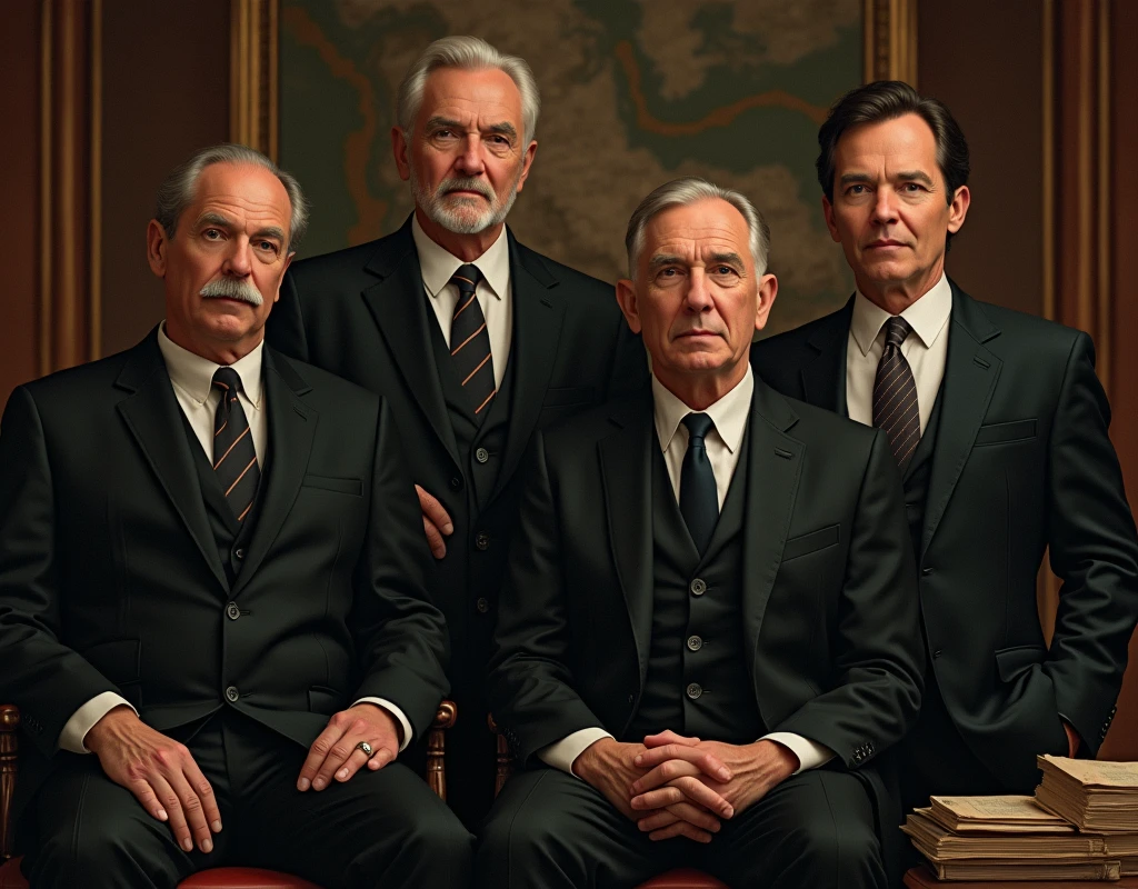 For centuries, certain families have controlled not just fortunes but the very direction of history itself. Father, grandfather, and 2 sons.