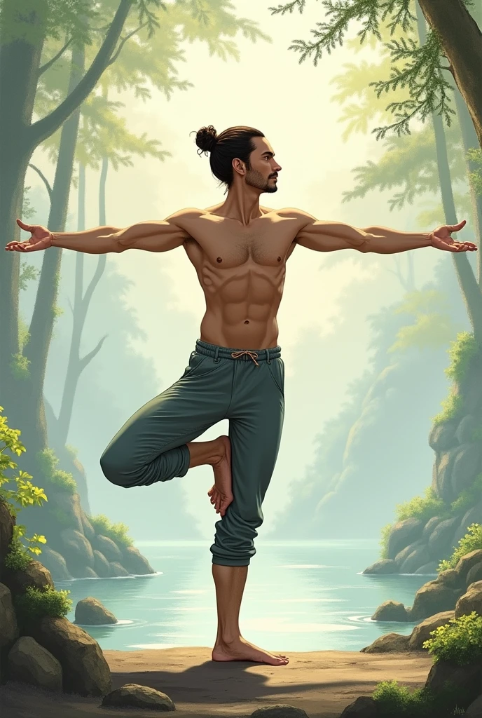 Want to try it? Here's a brief guide to performing Warrior II:
Start in Mountain Pose (Tadasana).
Step your right foot back about 4 feet, turning it 90 degrees to the right.
Extend your left leg behind you, turning it slightly inward.
Bend your right knee until it is directly above your right ankle.
Extend your arms out to the sides, parallel to the floor, palms facing down.
Gaze out over your right hand.