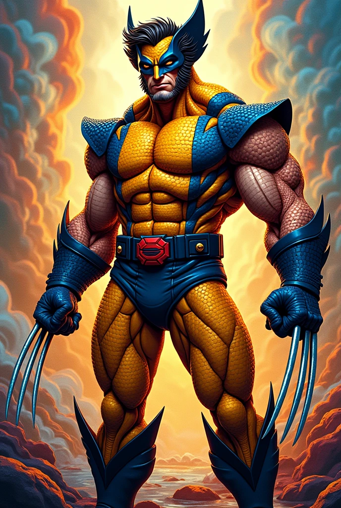 Wolverine bead image in animated