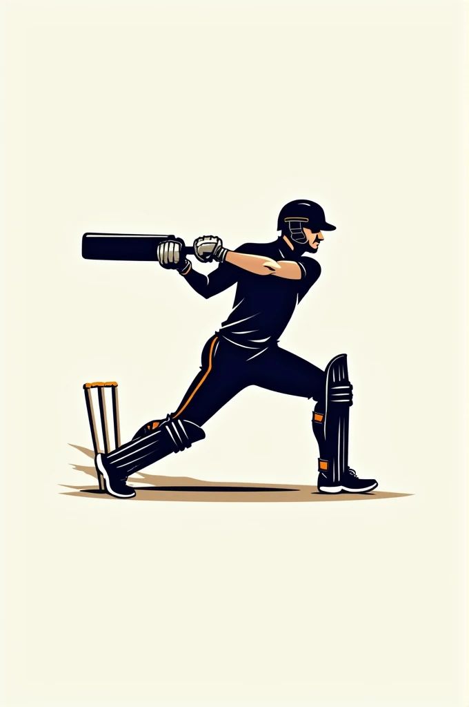 Cricket team GC SNIPPERS logo with stylish batsman