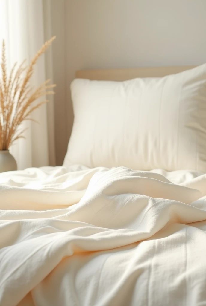 Cream color stripe bedsheet
