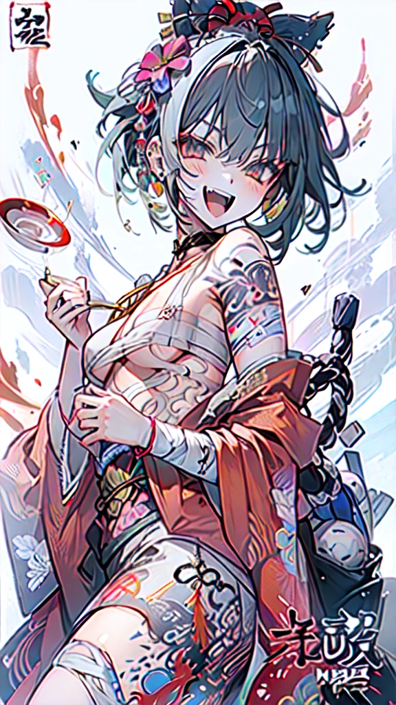 konoha_yorihime, 8k, ultra-detailed, Masterpiece, best quality, shiny_wine_red_eyes, moss_green_hair, hair_pins, small chest, white t-shirt, white buruma, crotch seam, park, day, 1girl, solo, short sleeves, light clothes, dynamic pose, transparent clothes