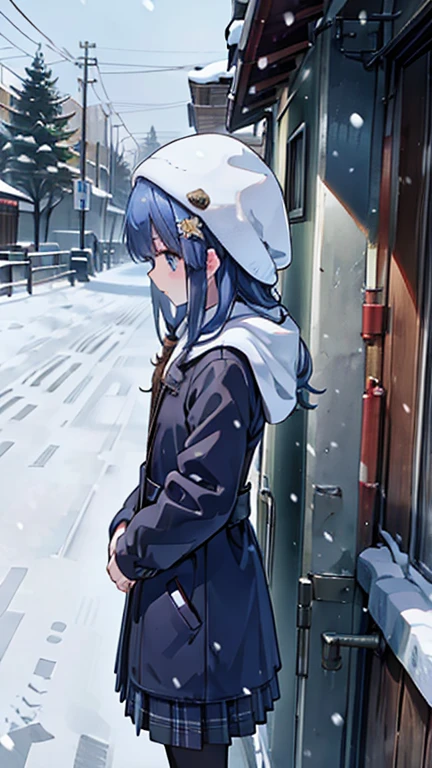 (Snow Scenery:1.2),Girl looking this way