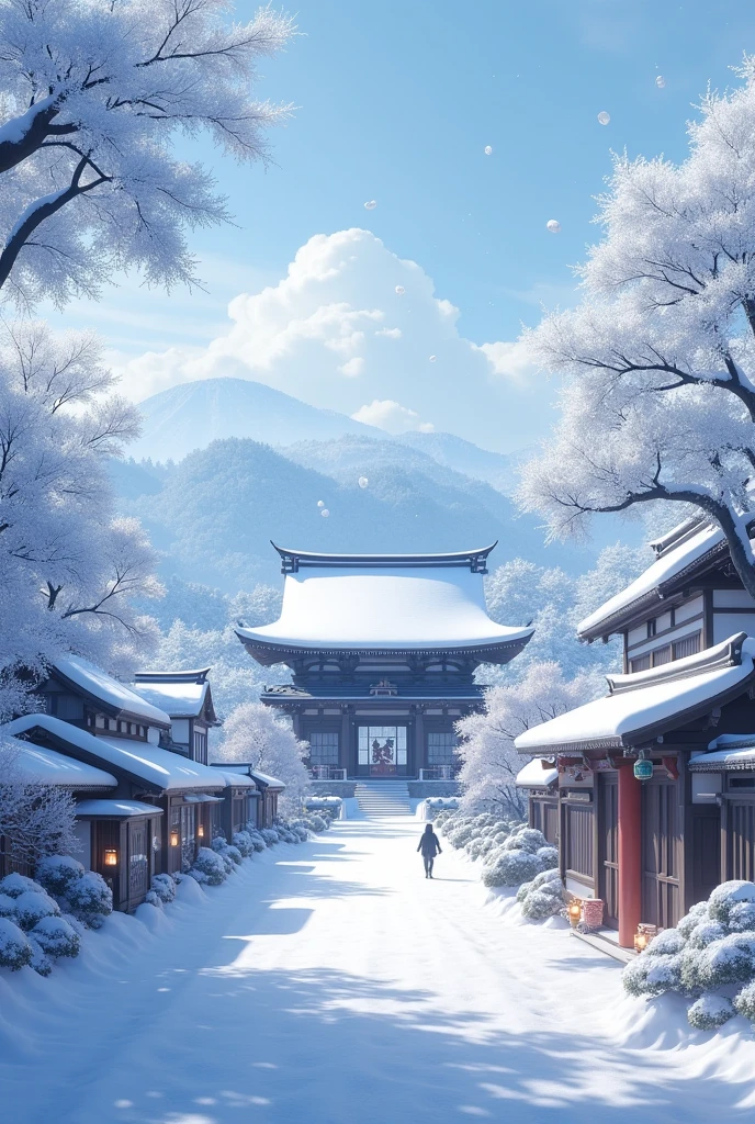 Snow Scene、Hinamizawa、Furude Shrine