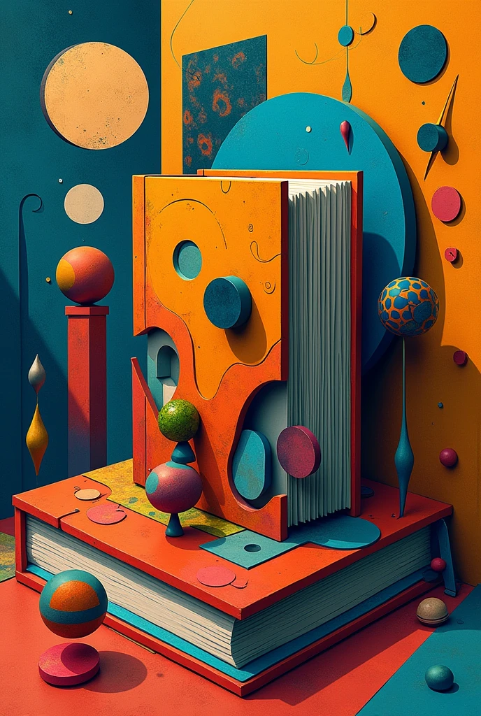 Make a book in a Picasso style art piece