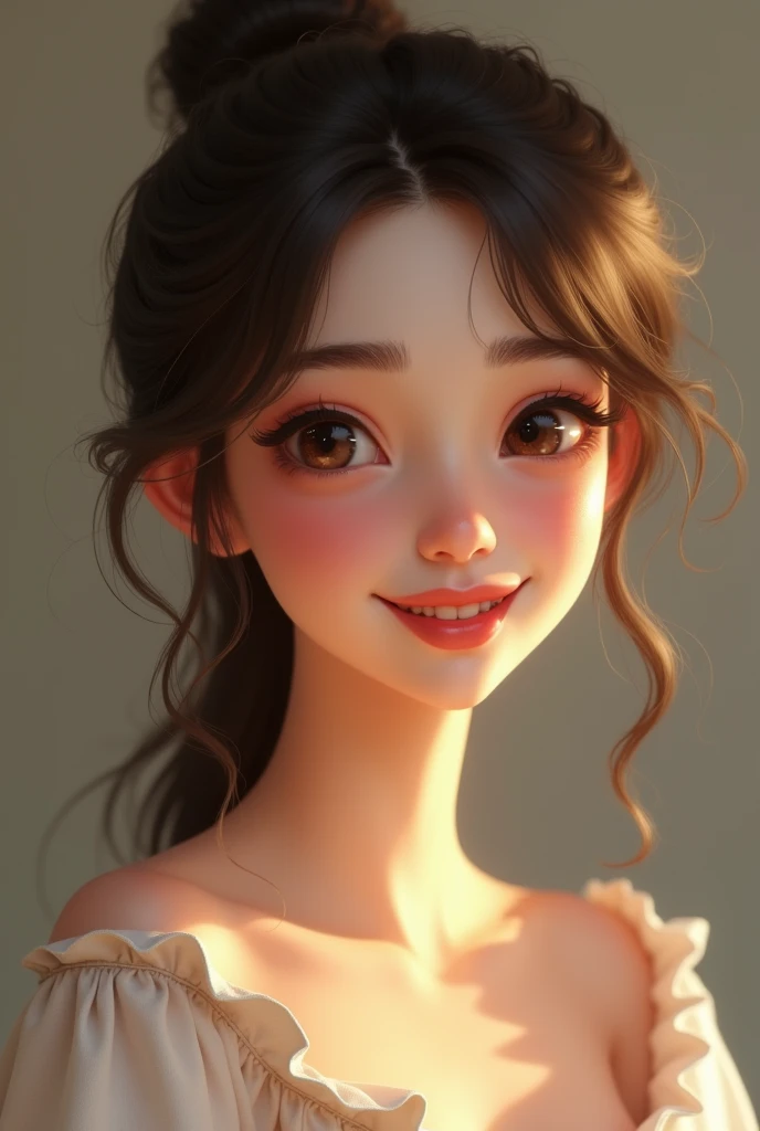 A girl with 😏 this expression