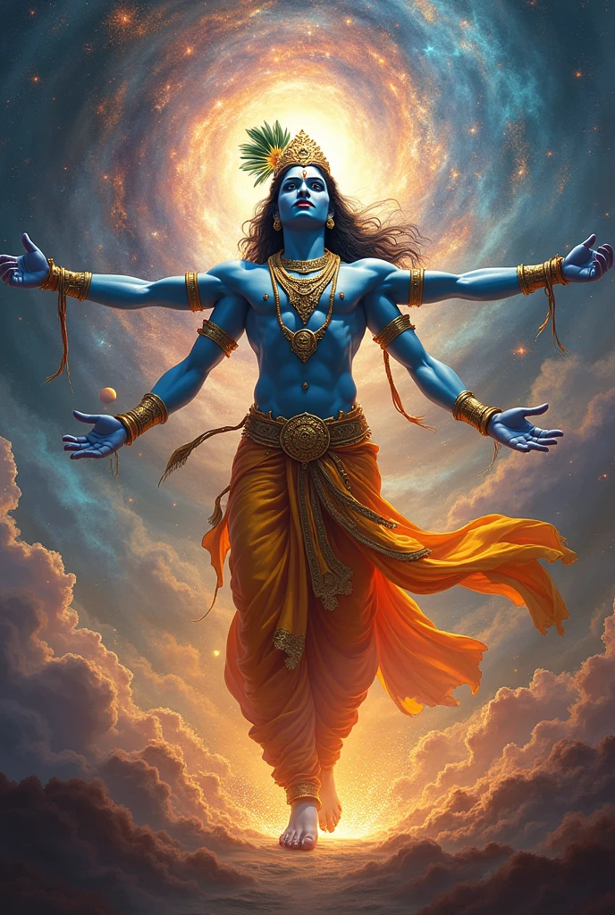 Shri Krishna in create the universe
