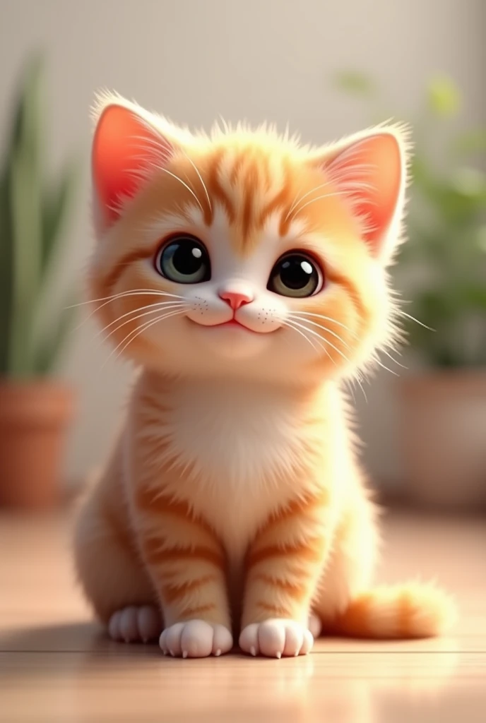 Ai Cute Cat Front of me