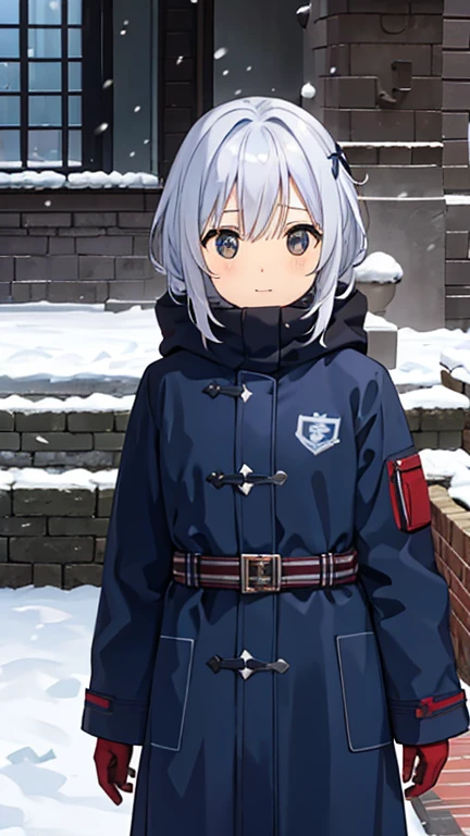 (Snow Scenery:1.2),Girl looking this way