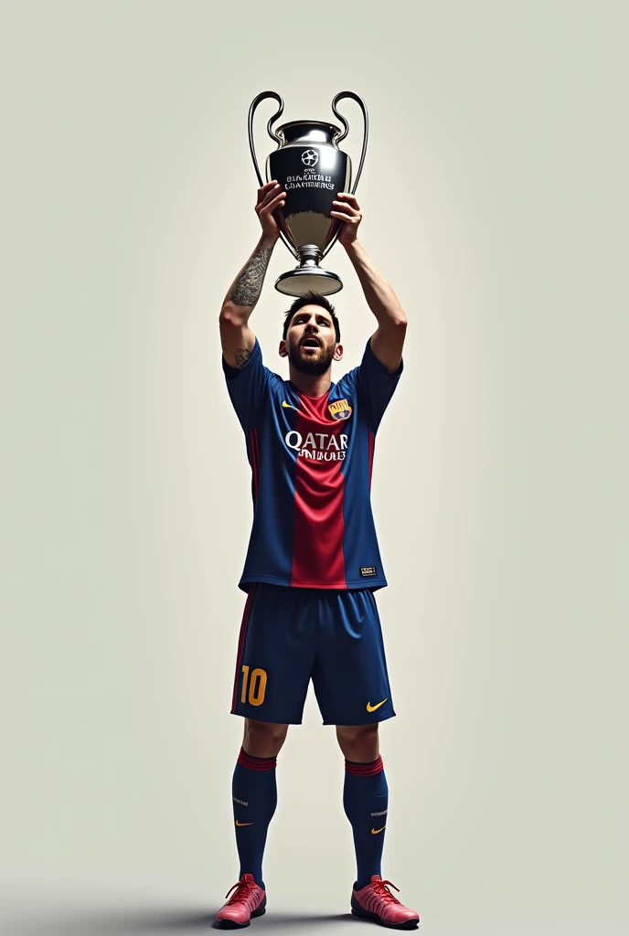 Messi with a UCL trophy ...
Background 4 UCL trophy
Look realistic