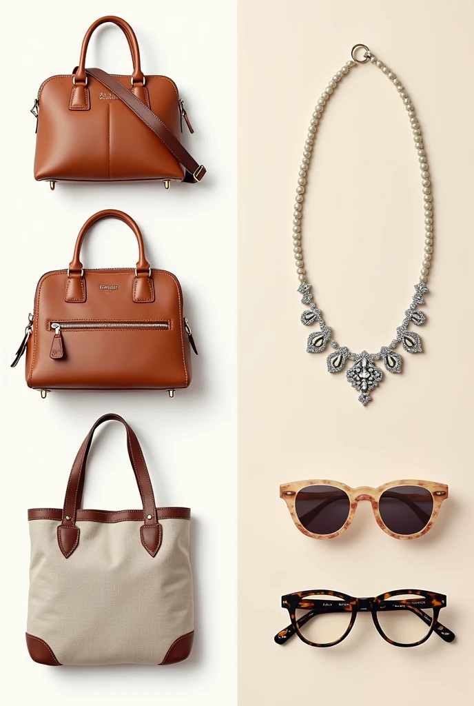 make two picture of accessories for diffrence finding game , just 5 diffrence enough.