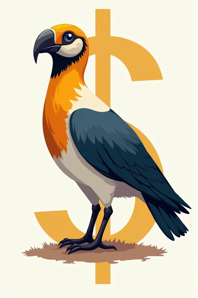 A logo which is a real bird named Guardabarranco that looks like a dollar sign