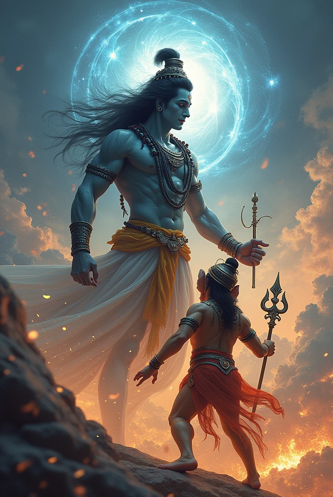 Write a lord shiva and ganesha faite