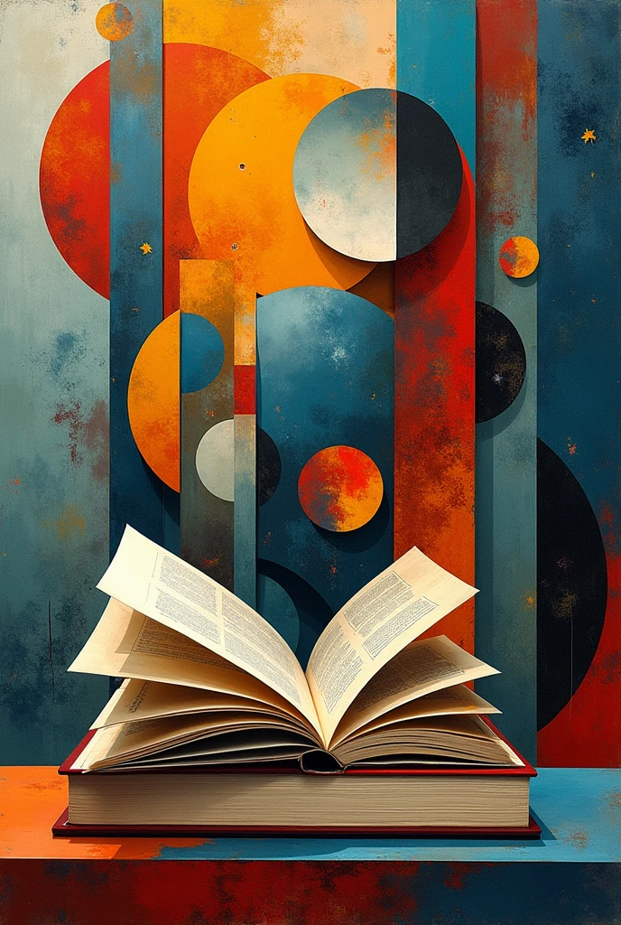 Make a book in a Picasso style art piece