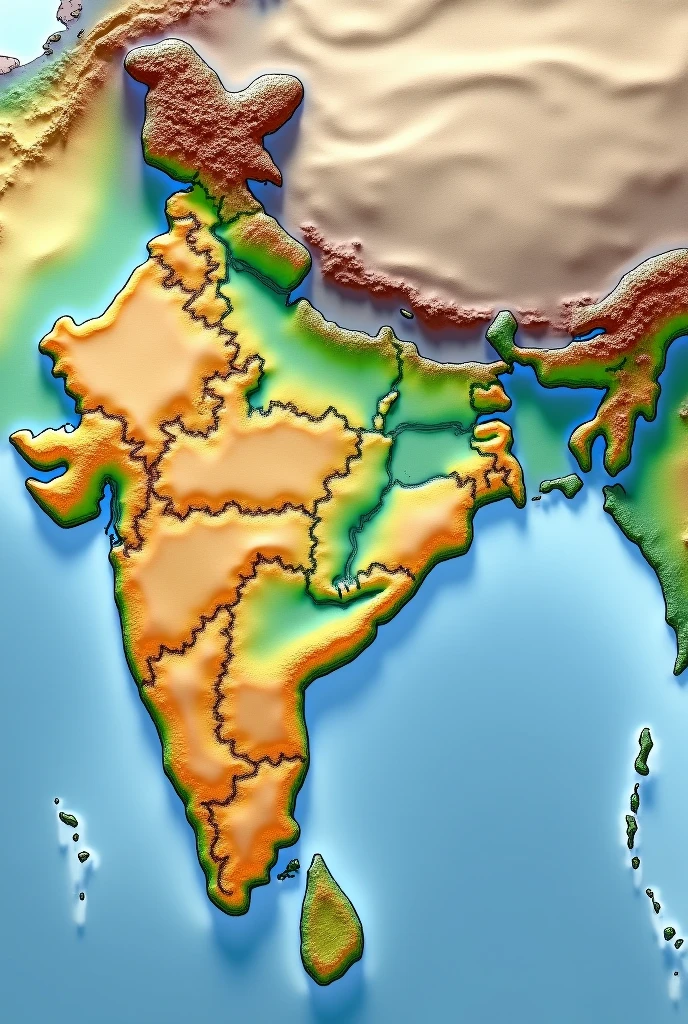 Indian map 4k 
