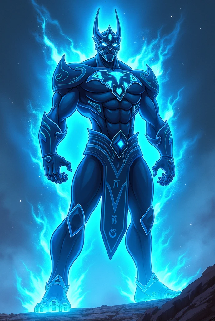 Galatic gladiator in ben 10 . And with neon blue color