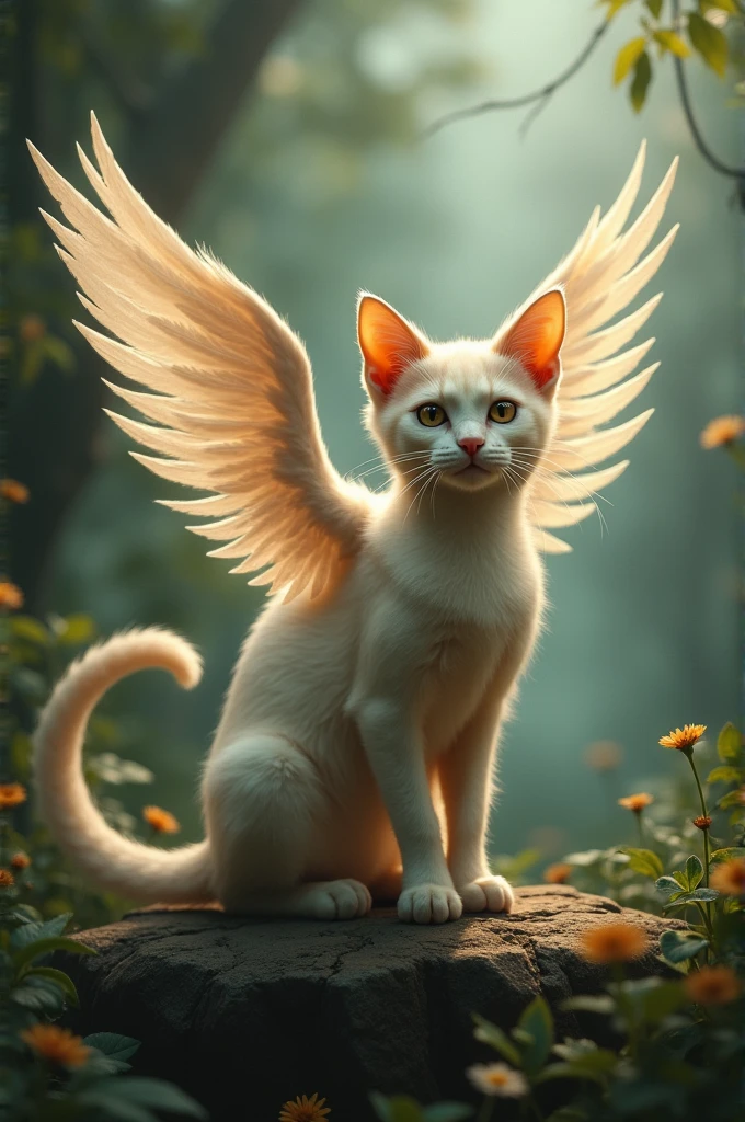 Cat has wing