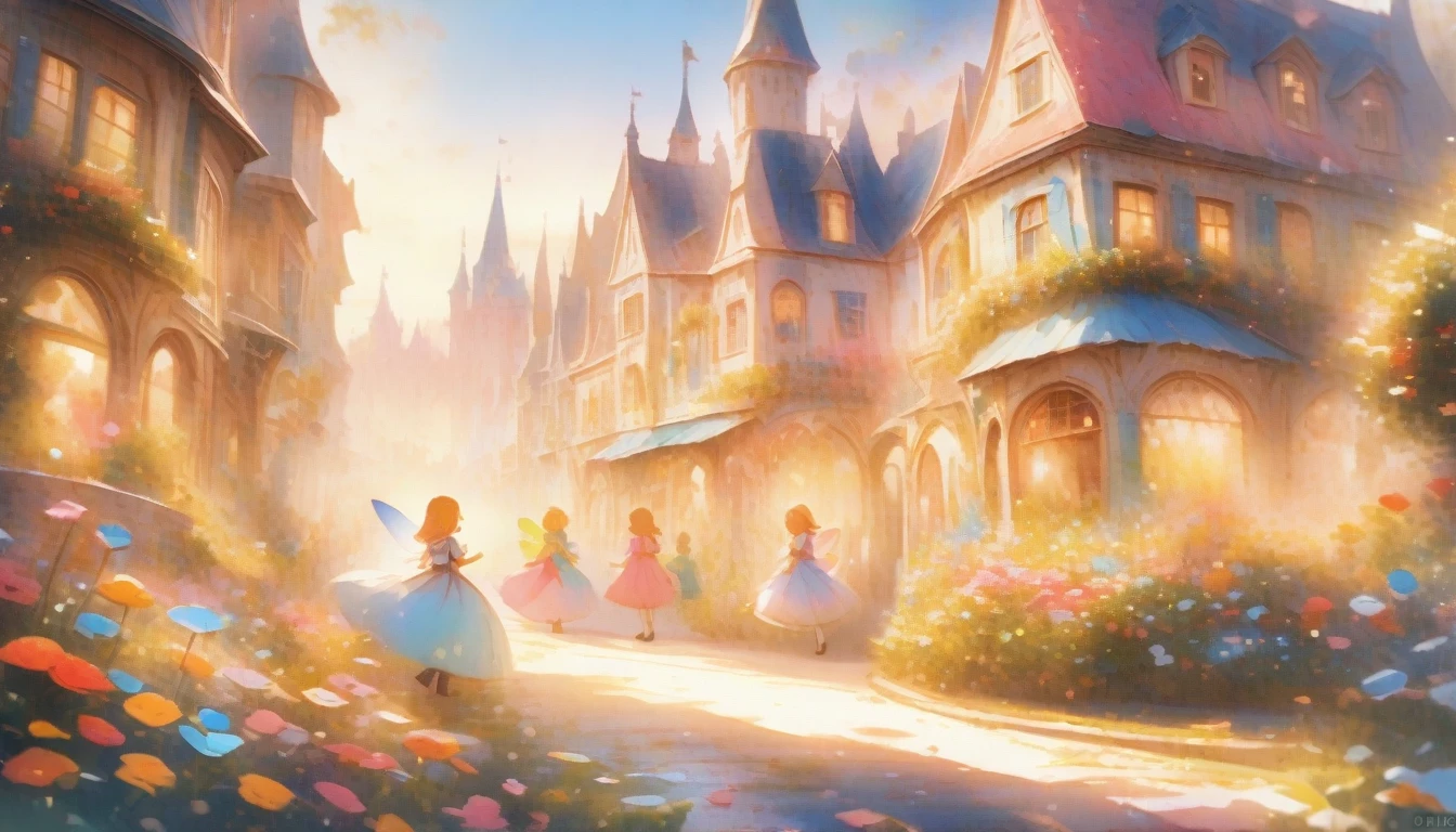 Dream world,Fantasy,Fairy tale,Streetscape