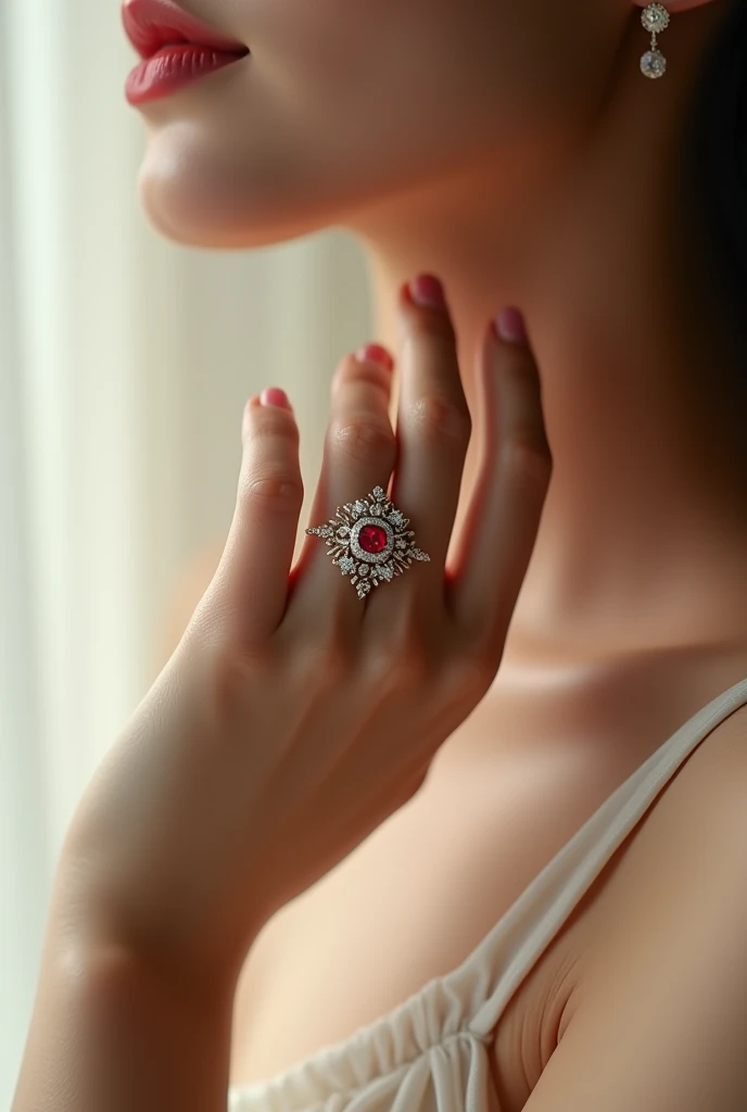 a hand with ring