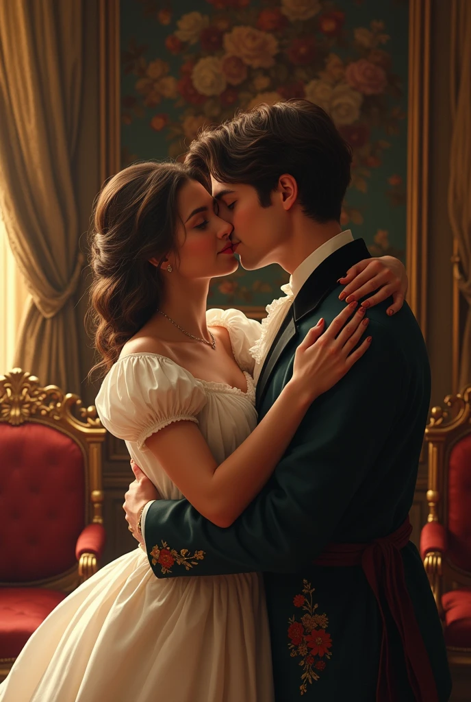 Saranya kissing prince Christisn of denmark whose a teenage boy but little chubby. Prince Christian of denmark is chubby and little fat