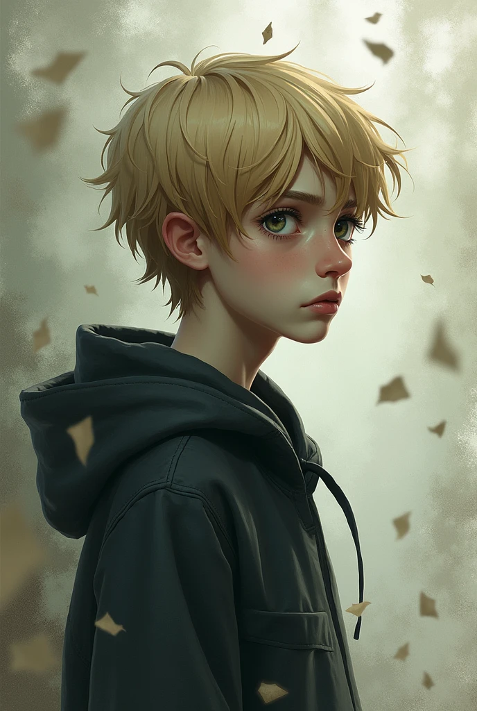  Cover of a story that focuses on a tall blond boy with schizophrenia who falls in love with a nurse but in the end his entire relationship including his partner was part of his imagination the name of the story is shadows of the past 