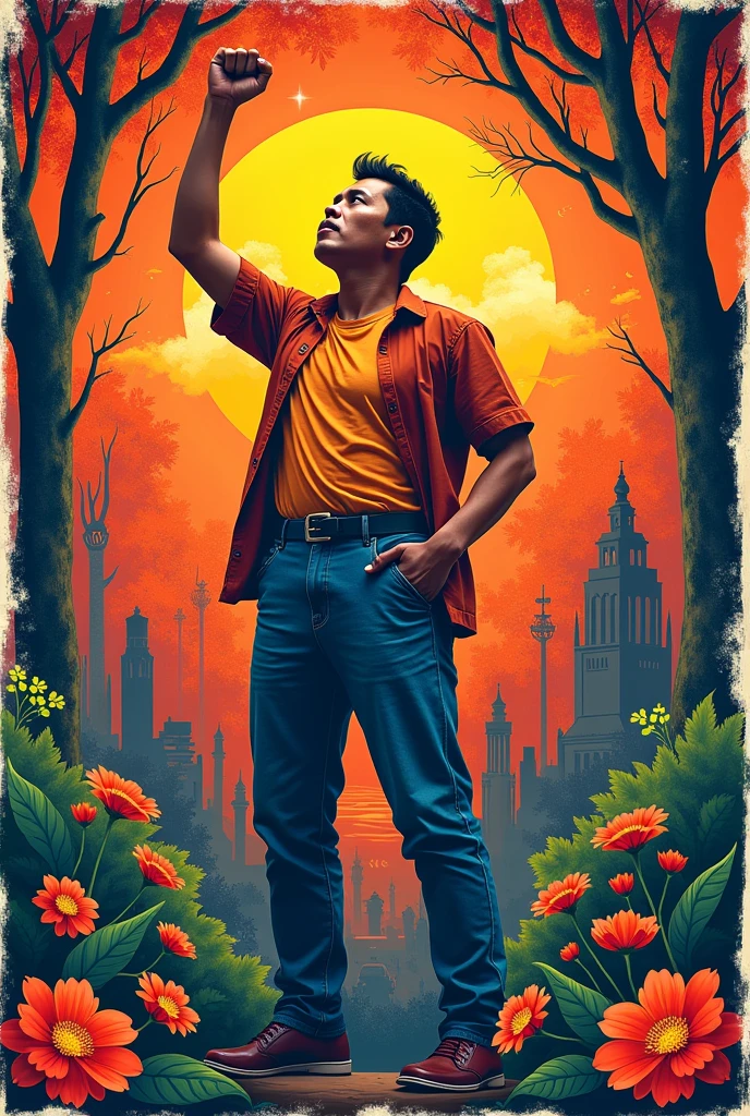 Filipino liberating language poster