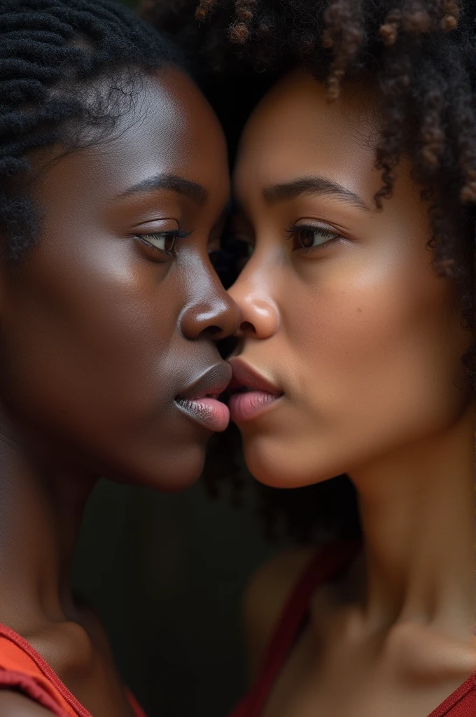 Create a person discriminating against another because of their skin color, making cry 