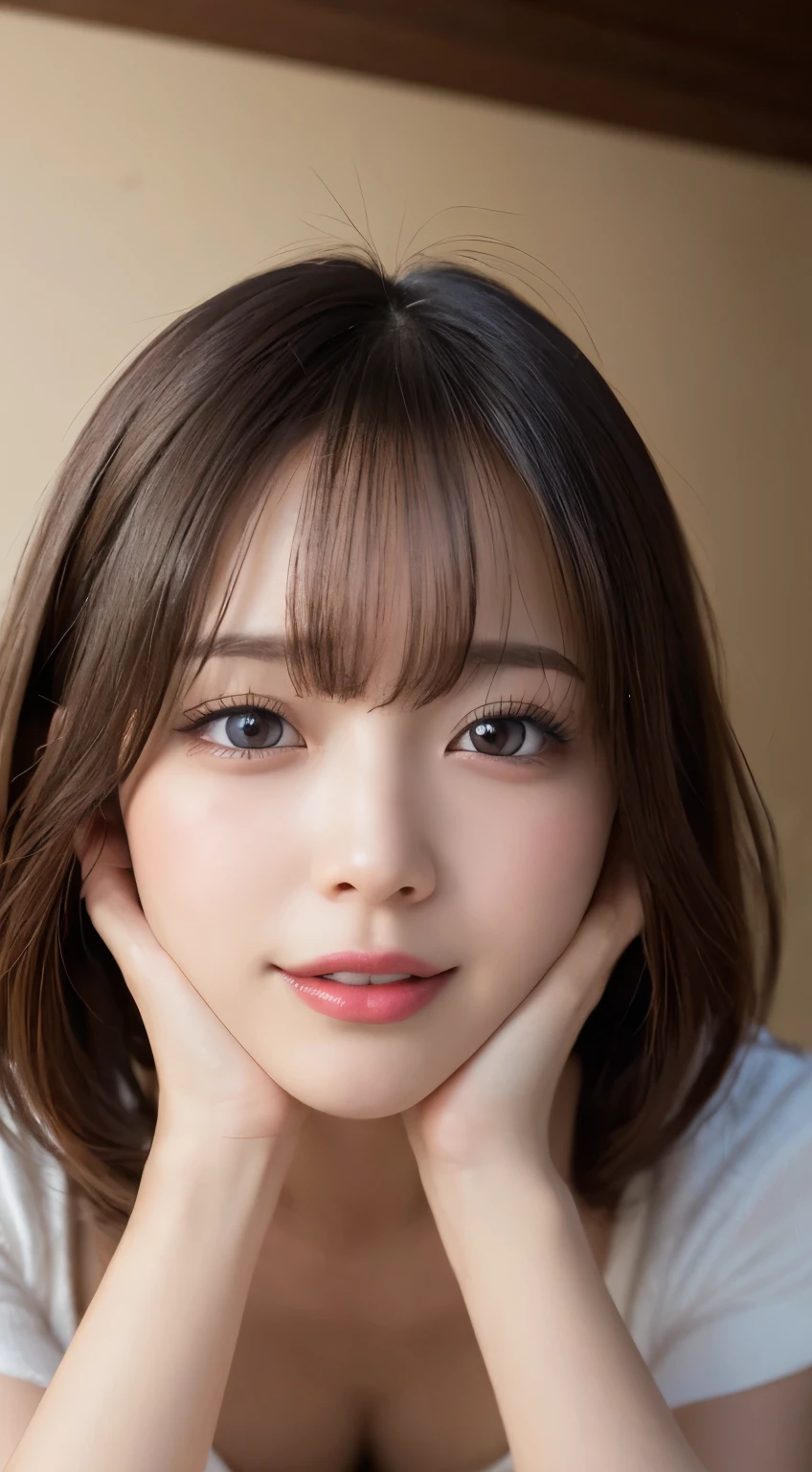 masutepiece, Best Quality, Illustration, Ultra-detailed, finely detail, hight resolution, 8K Wallpaper, Perfect dynamic composition, Beautiful detailed eyes , Hotel(Bet), Sexy face,Face feeling ecstasy,Face at the peak of sexual arousal,Excited face from sex