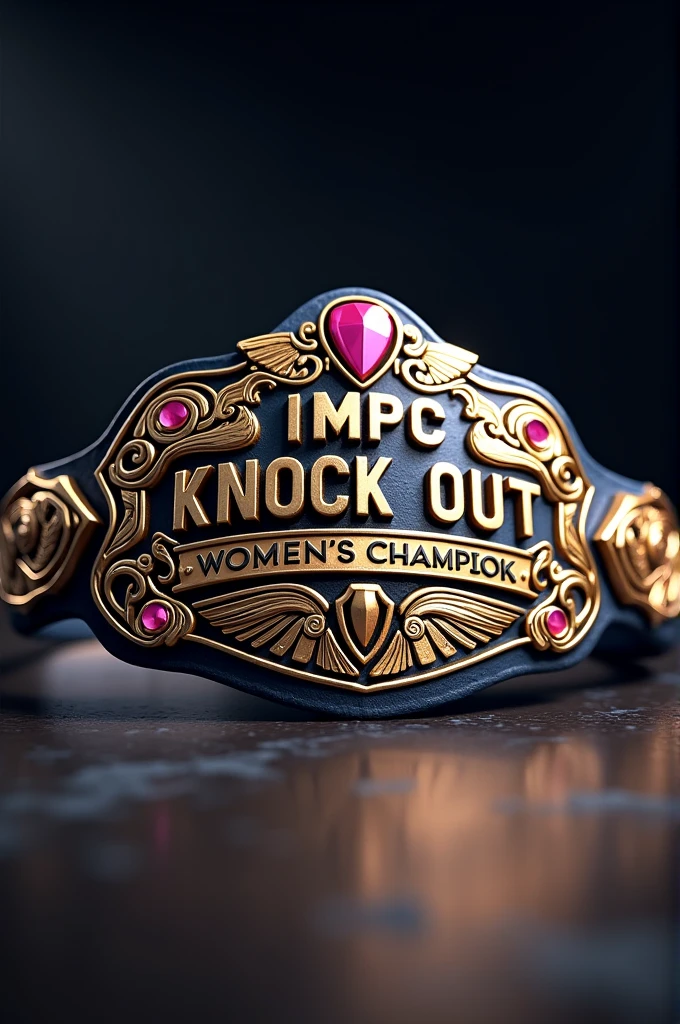 Wresling Womens Champion Belt with name "IMPC Knock Out Womens Champion "
