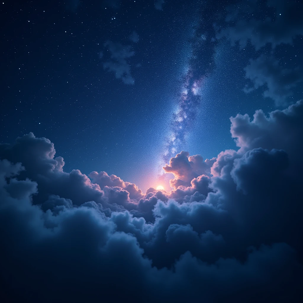 starlit night, shimmering stardust, dramatic lighting, deep blue and purple tones, (best quality,4k,8k,highres,masterpiece:1.2),ultra-detailed,(realistic,photorealistic,photo-realistic:1.37),cinematic composition, dramatic chiaroscuro lighting, moody atmosphere, intricate star patterns, ethereal beauty, mystical ambience