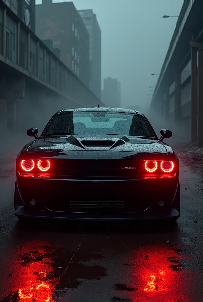 Dodge Challenger devil eyes wallpaper
