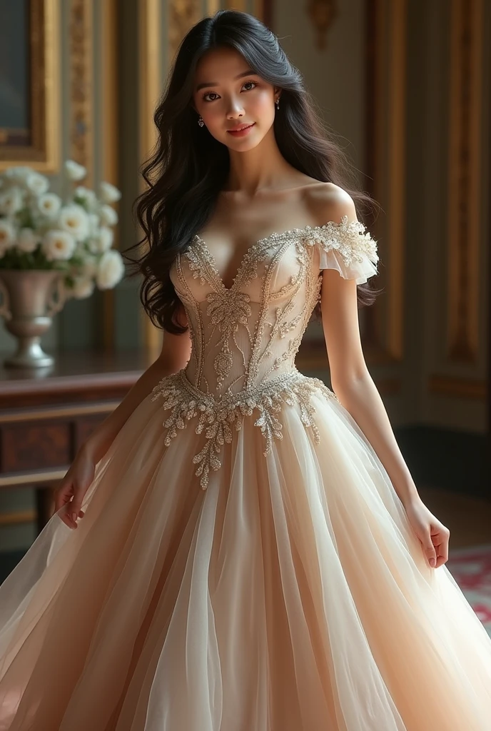 Female with full dress