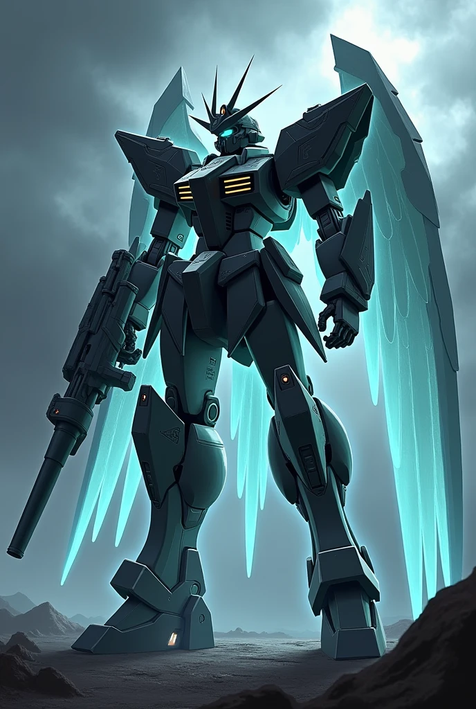 Gundam specter with wings and cannon
type 6