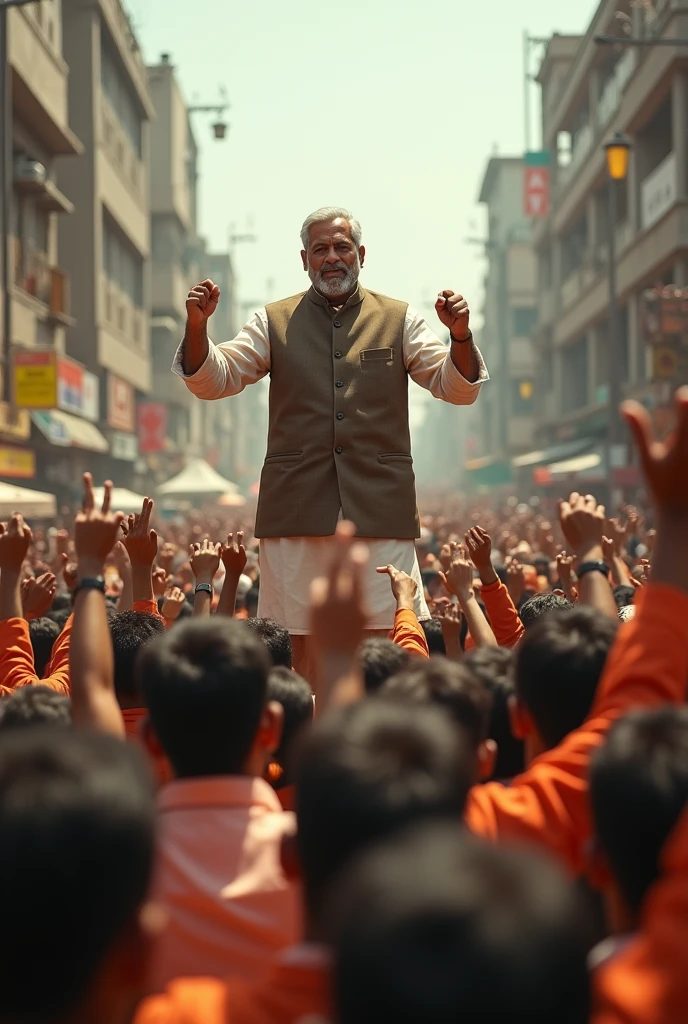 politician with angry indian