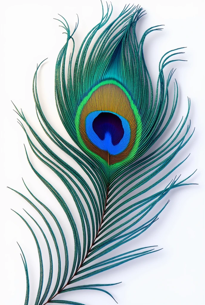 png of single stripe of
peacock wing only individually