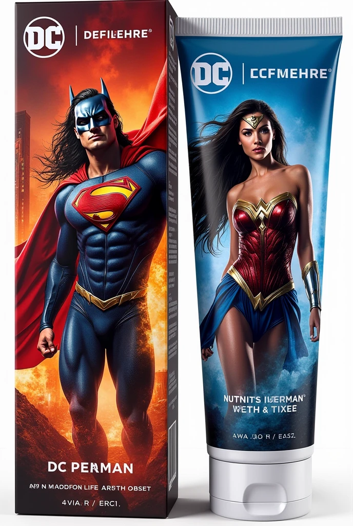 I need toothpaste packed printed images dc heroes 