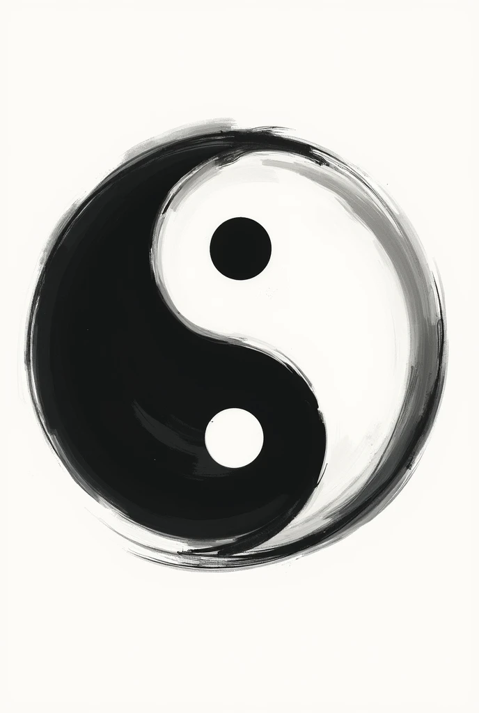 Paint Brush font inside Yin Yang the yin is named R and the yang is named j