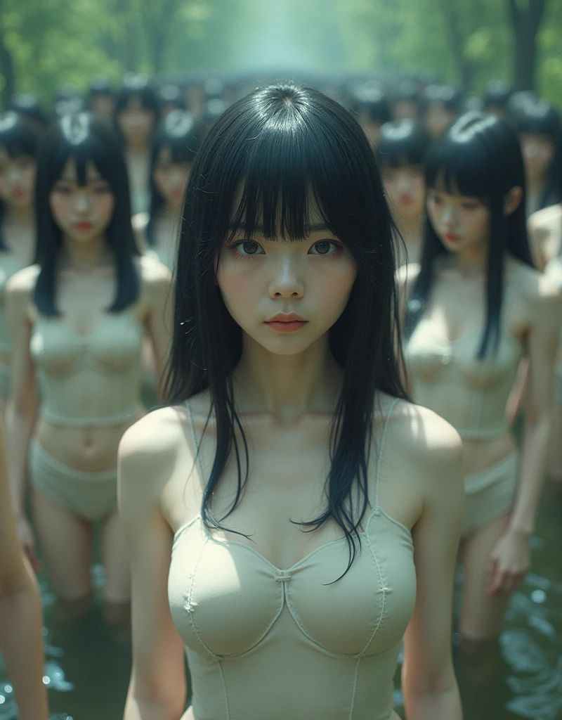 (((((Japanese Clone-girls=Myself))))), (((Super Best masterpiece Clone-girls Raw Photography Art))), (((16K, Highest quality, Ultra-high resolution, RAW Photos))), (((It&#39;s so unrealistic., With unparalleled depiction, With an unfathomable sight, An unprecedented and shocking worldview, Clone-girls: In a world of mass reproduction, Ultra-realistic))), (((Giantess Elements, GTS))), (((Japanese Girls, Sasaki Nozomi, 28yo, Small face, Thick black hair, Medium to long hair, Dark Eyes, Mature face, Cute Smile, Smiling face, A gentle gaze, (((Very happy laughter)))))), (((Very beautiful detailed girls, Accurate body structure, Accurate body movements, Very detailed body, (((Super big breasts, Large bulge of ample breasts)))))), (((Orange swimsuit, Cleavage Emphasis, Emphasise the fullness of your breasts))), ((((((((Very detailed, Myself cloning, Depiction of splitting oneself, 1Myself girl→1,000,000,000,000,000,000,000,000,000,000Myself cloning girls)))))))), (((((((Myself clone-girlsから, Myself keeps multiplying, (Very detailed and intricate, To the exact, Flawless, (((In the same female body,With the same face, With the same hairstyle, In the same clothes, At the same height, 同じSuper big breastsである))), In a detailed depiction), 1,000,000,000,000,000,000,000,000,000,000 people))))))), (((((Myself girls only))))), (((((1,000,000,000,000,000,000,000,000,000,000Myself girls))))), (((((Very detailed depiction, Multiple or more Myselves, Physical contact, Pleasant conversation, Holding hands, Hug, walk, Turn around, Shift your gaze))))), (とてもIn a detailed depiction, It&#39;s all a crowd of myself, View from the water, Water play photography, Having fun at the water&#39;s edge, Soaking wet), (((((非常にIn a detailed depiction, GTS, Giantess Elements, Full body description, Looking up at a woman approaching from below, Draw yourself big, View from the feet))))))