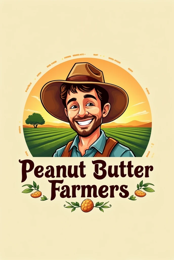 Make me a logo for peanut butter name Farmers.pk