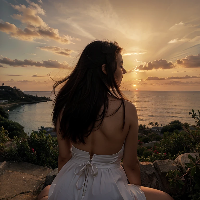 draw a beautiful sunset