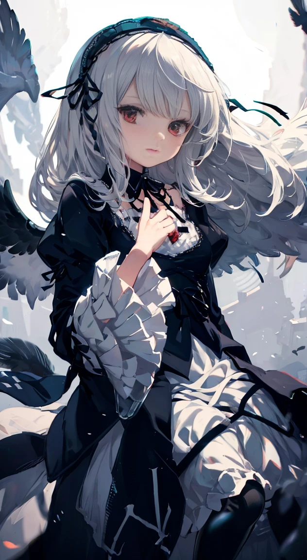 Highest quality,masterpiece,rozenmaiden,suigintou,so cool,