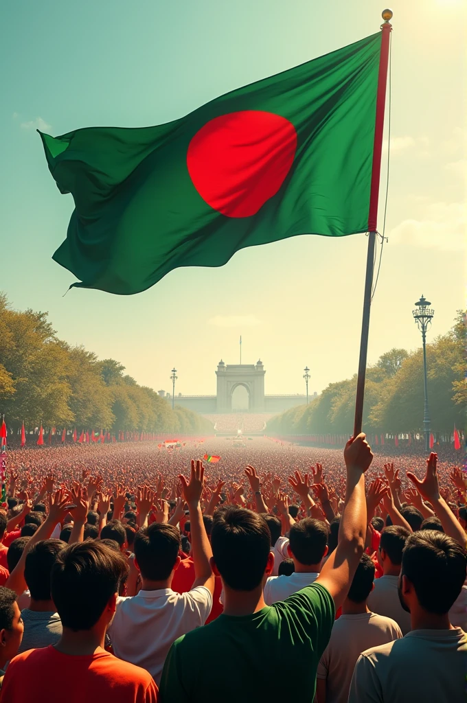 Bangladesh flag, Victory Bangladesh, Huge People,