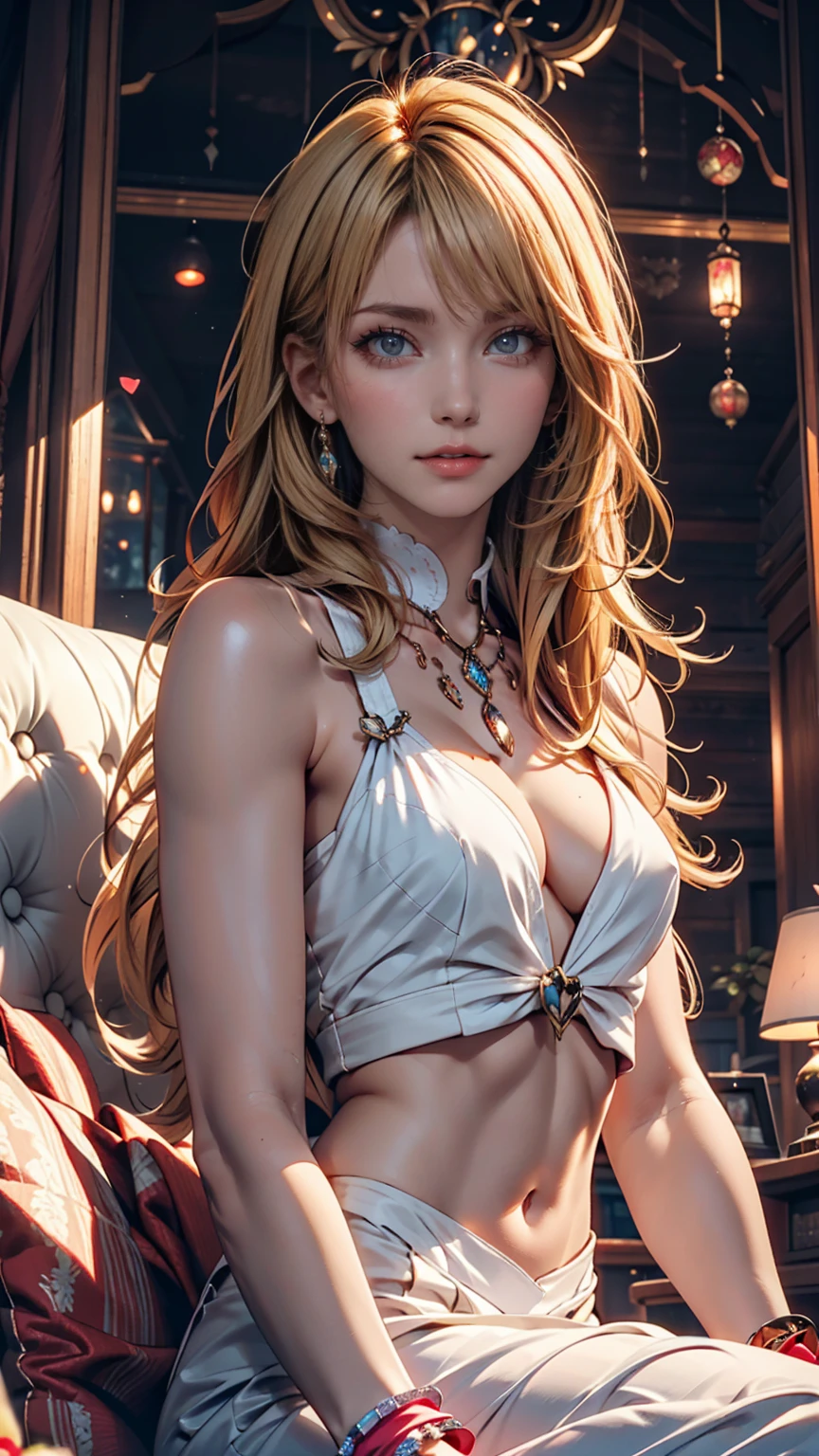 Lost Front Full Frame, Realistic details, Stanley Artjam Lau, Candy on the wrist, French Canadian, Norwegian, Irish, Blonde, skinny, small, thin, small, hot, blue eyes, Hourglass Shape, 5'4, 8k yen, 4k yen, Beautiful lighting, cute, Innocent