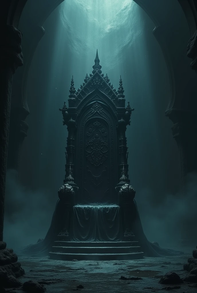 Throne in the cast of darkness