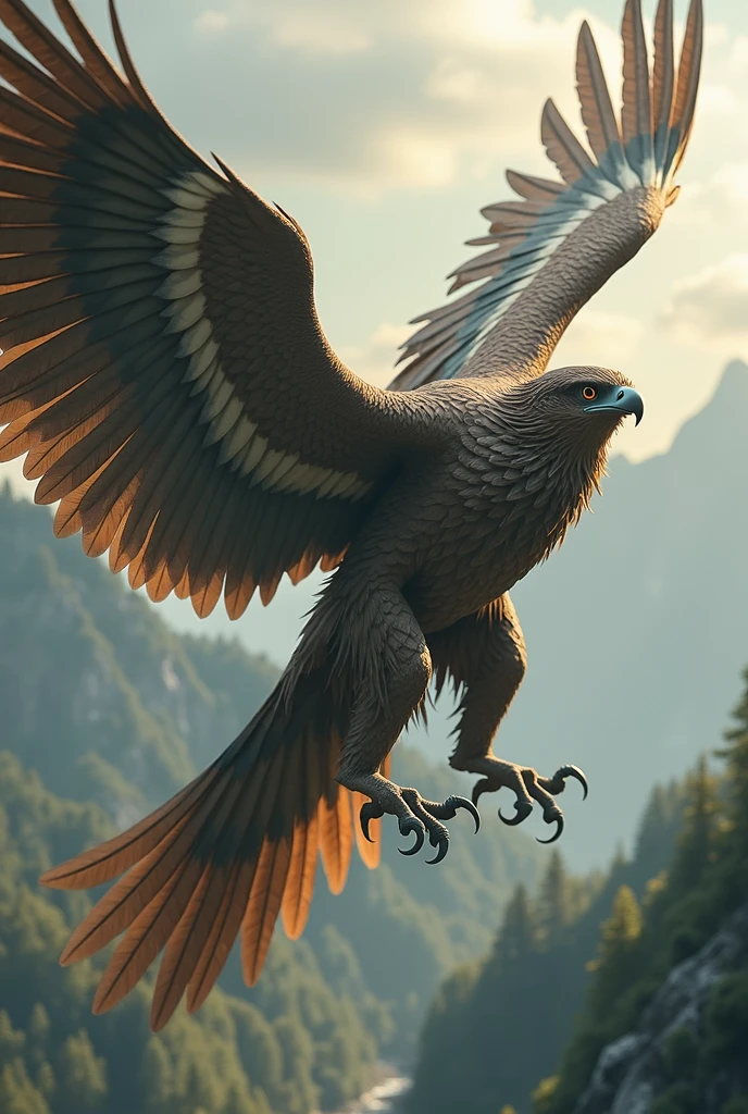 Garuda, a man half bird, half human