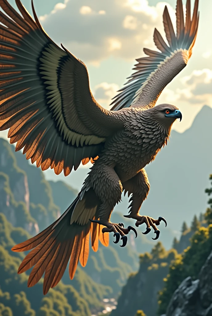 Garuda, a man half bird, half human