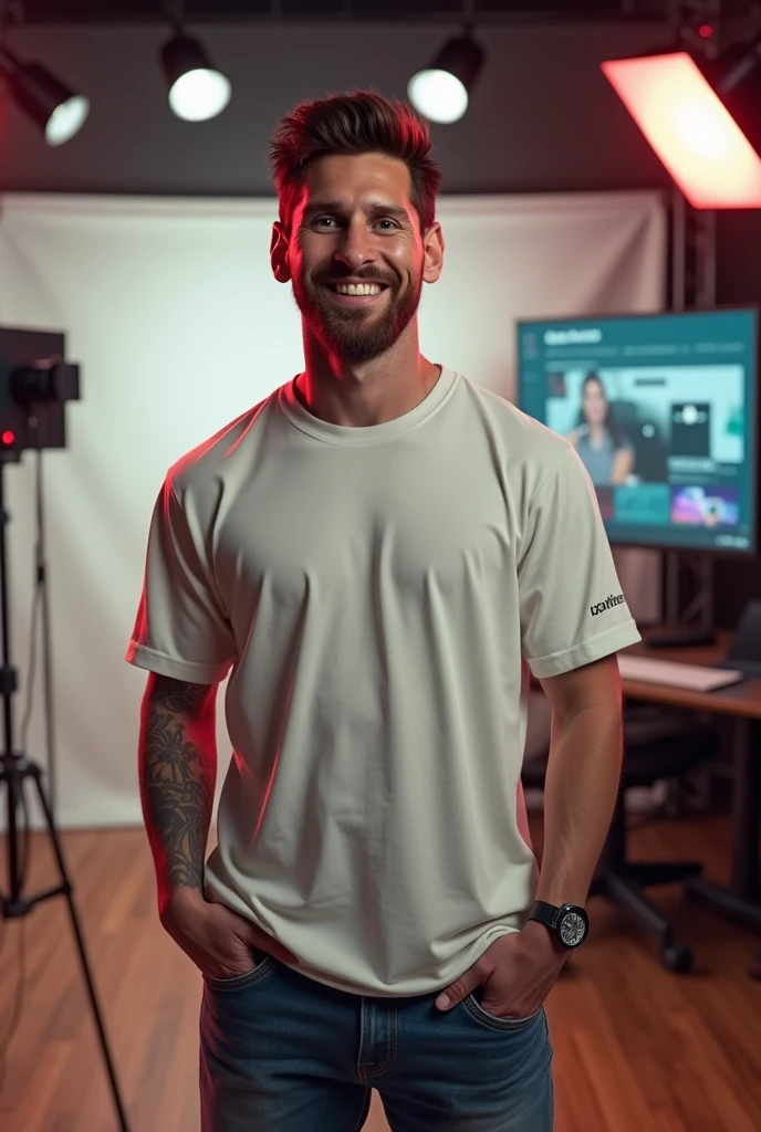 Messi as a YouTube stars.