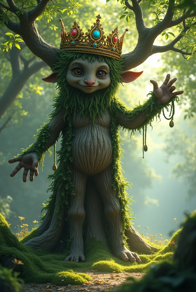 Tree wearing a crown